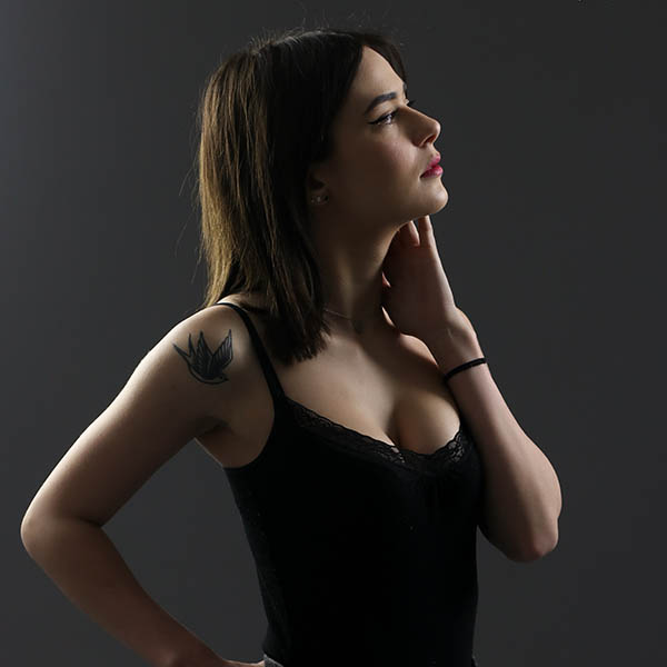 Shooting studio avec Sarah