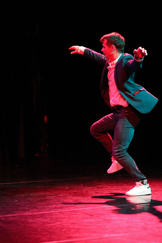 Prise de vue d'un spectacle burlesque