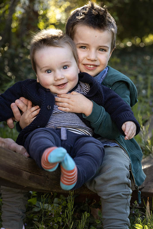 Portrait de 2 enfants