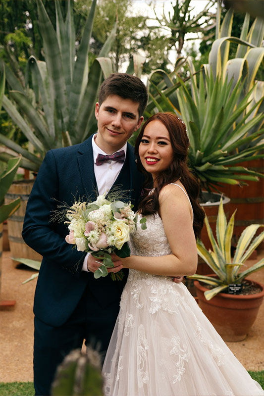 Mariés au jardin botanique