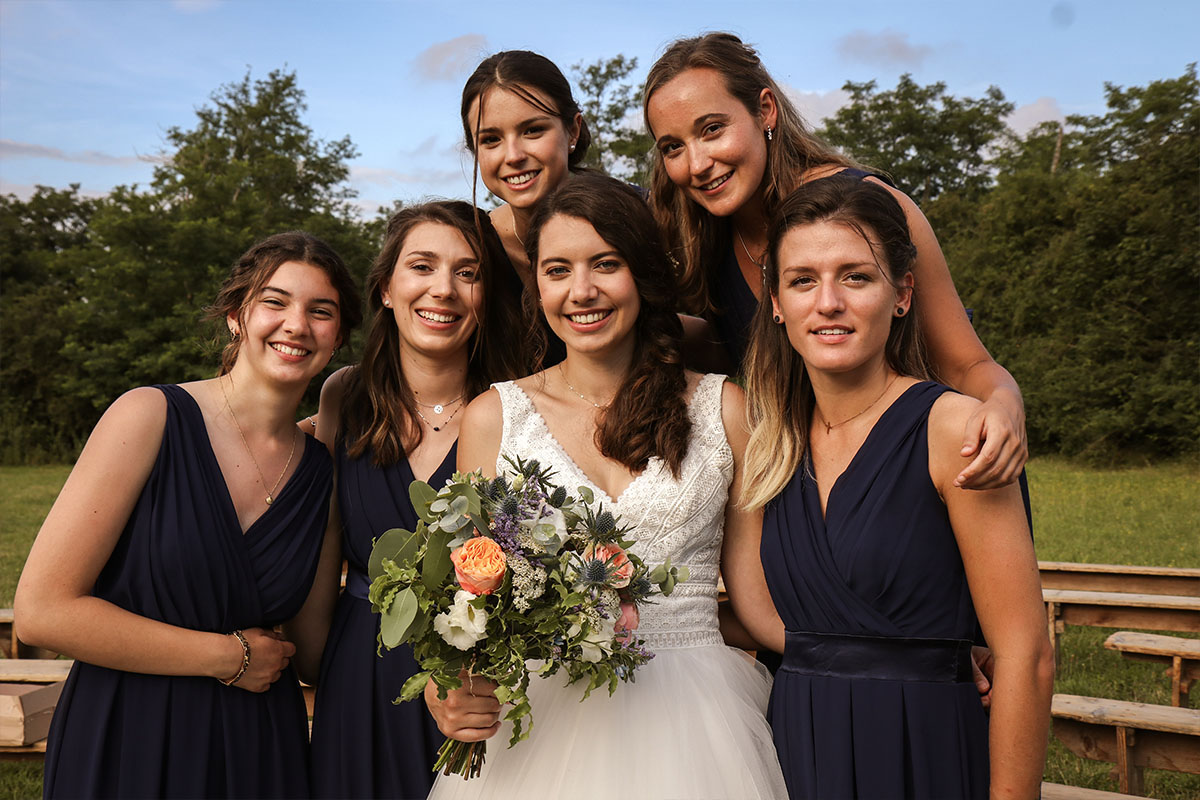 Groupe des demoiselles d'honneur