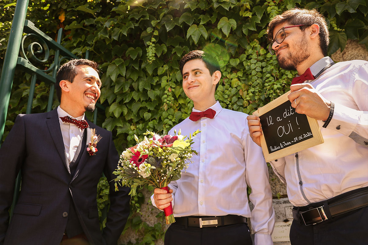 Les amis témoins du marié